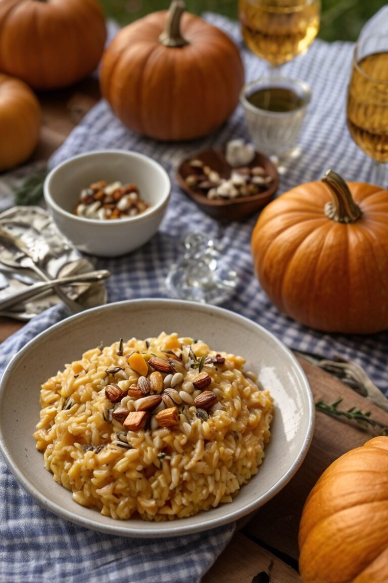 Risoto de Abóbora e Gorgonzola
