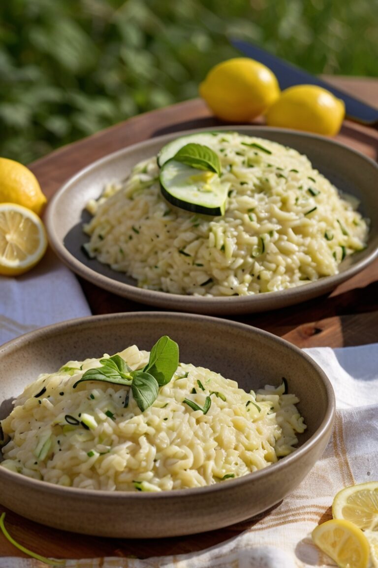 Risoto de Abobrinha com Limão