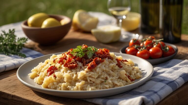 Risoto de Bacalhau e Tomate Seco