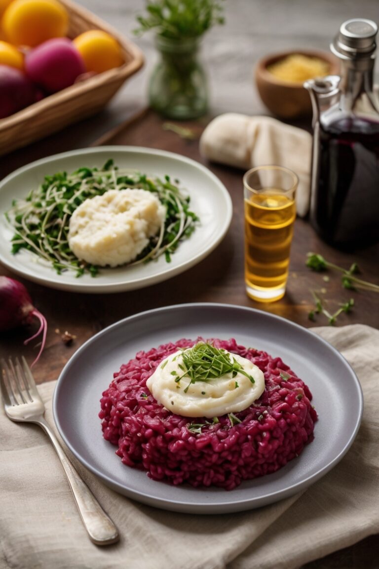 Risoto de Beterraba com Ricota