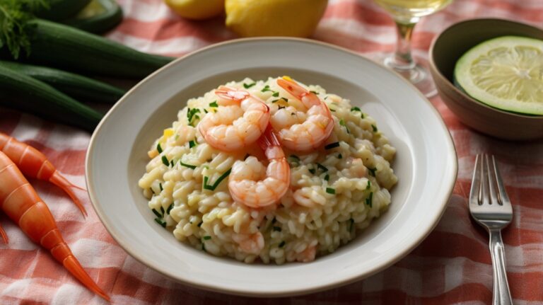 Risoto de Camarão com Abobrinha