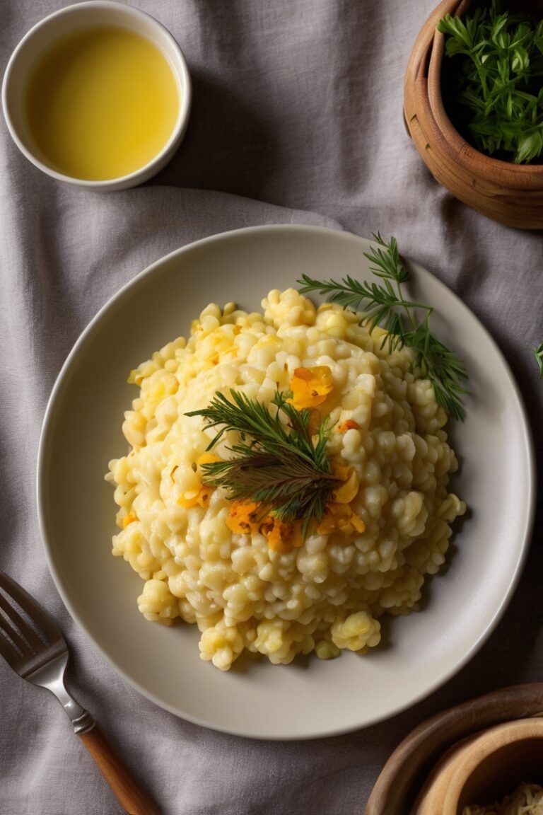 Risoto de Couve-Flor com Açafrão